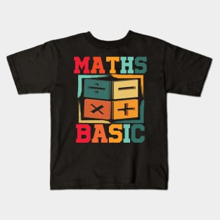 Math basic math baba Kids T-Shirt